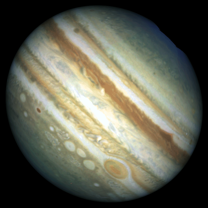 What color is the planet Jupiter?