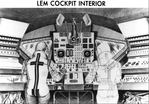 [LM cockpit interior - drawing]