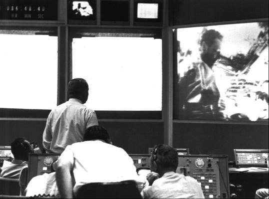 [Live TV from Apollo 7 in MOCR]