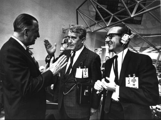 [NASA officials at Apollo 9 launch]