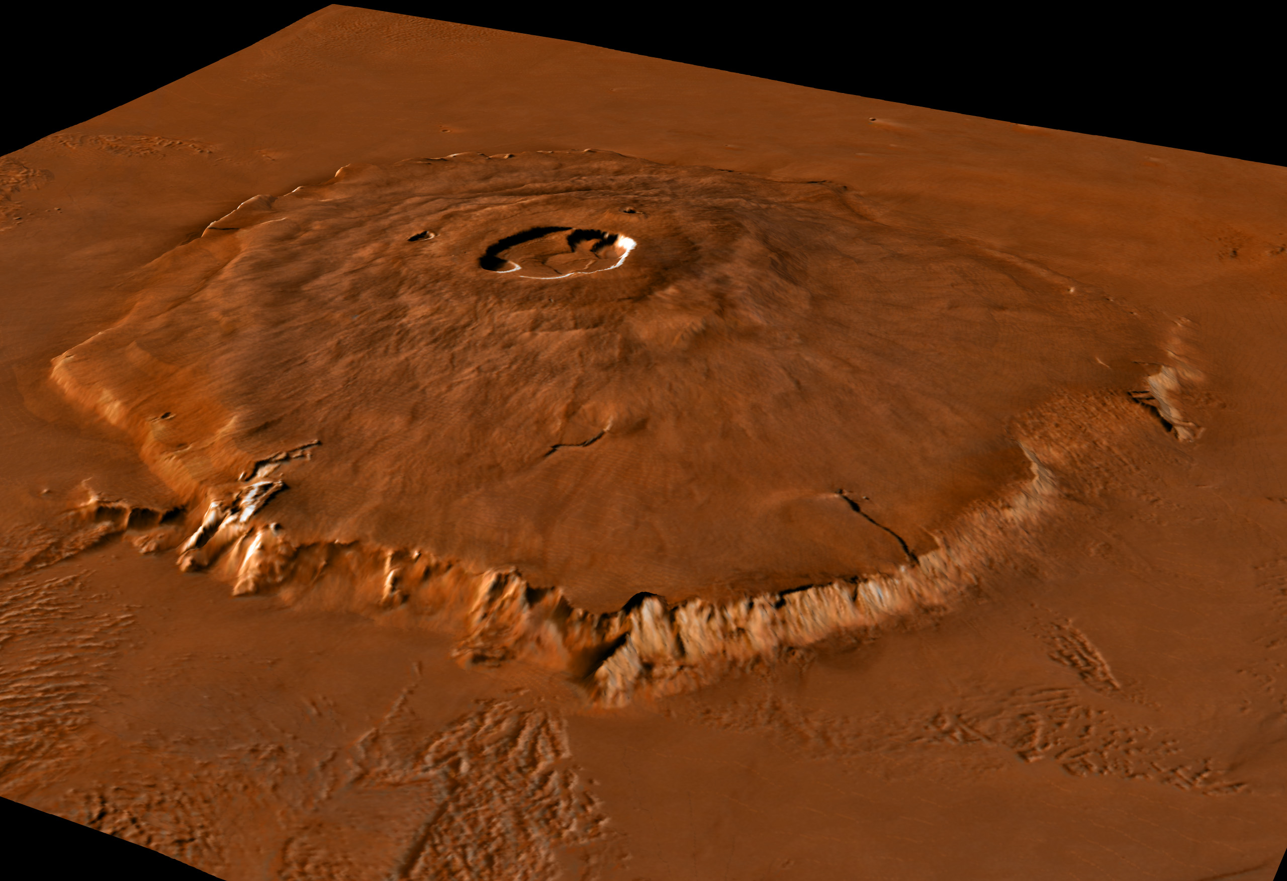 Высочайшая гора солнечной системы находится. Гора Олимп на Марсе. Марсианский потухший вулкан гора Олимп. Марс Планета гора Олимп. Гора Олимп на Марсе высота.