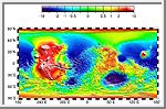 Topography Map of Mars