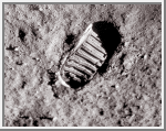 Apollo 11 Footprint on Moon