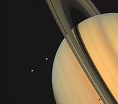 Saturn, Tethys, Dione