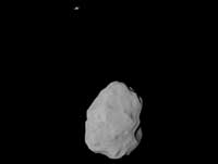 Asteroid Lutetia and Saturn